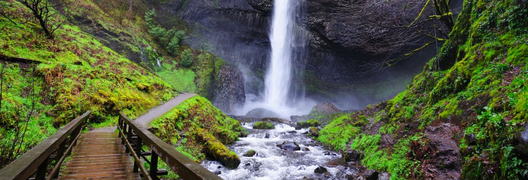 Wasserfall bei Portland in Oregon.
